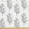 thumbnail image 1 of Botanical Sofa Upholstery Fabric by the Yard, Wild Flowers Nature Growth Seasonal Herbs Branches of Forest Essence Woods, Decorative Fabric for DIY and Home Accents, Black and White by Ambesonne, 1 of 5