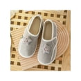 thumbnail image 7 of Gomelly Womens Home Shoes Memory Foam Loafer Slipper Cotton Slippers Non-slip House Shoe Indoor Bedroom Gray 6.5-7, 7 of 7