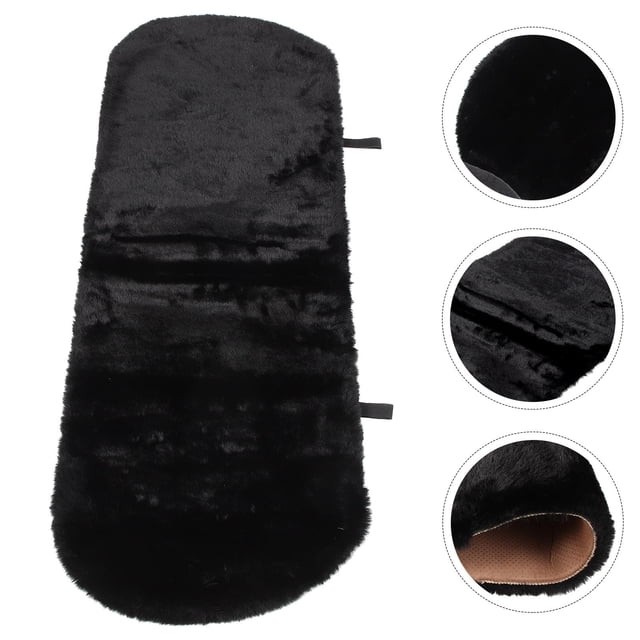 unbranded Cojín Cómodo Para Asiento De Auto Color Negro Con Base Antideslizante Y Funda Lavable