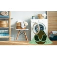 thumbnail image 2 of Ahgly Tapis Rond Lavable en Machine Intérieur Transitionnel Gris Minuit, 7 Pieds Rond, 2 of 7