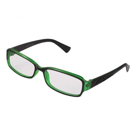 Women Carved Arms Plain Plano Glasses Spectacles Eyewear Black Green