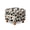 Cow Print Black Beige, variant on SCRAWLGOD St. Patrick's Day Four Leaf Clover Beer Print Green White Ottoman Slipcover, Comfortable Foot Stool Sofa Slipcovers Washable Covers for Square Footrest Stool with Elastic Bottom