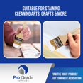 thumbnail image 3 of Pinceles de pintura Pro Grade 2 chips, paquete de 36 unidades para pinturas, tintes y barnices, 3 of 7