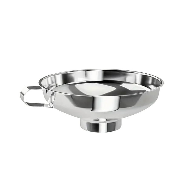 Kitchen Stainless Steel Funnel Salad Dressing Wide Mouth Funnel