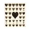 thumbnail image 2 of Vintage-Inspired Soft Flannel Blanket - Cozy Hearts Design for Sofa Travel Bed & Chair - Durable Warm & Stylish, 2 of 5