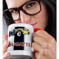 thumbnail image 2 of 3dRose, Vintage Bugatti Automobile Advertising Poster, 15oz Two-Tone Red Mug, 2 of 7