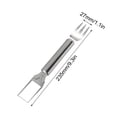thumbnail image 4 of Viflosae 2 in 1 Watermelon Slicer Cutter Stainless Steel Fruit Cutter Head Portable Windmill Design Melon Cuber with fork Quick Slice Server Tool Kitchen Gadget for Home Summer Fruit Cutting, 4 of 7