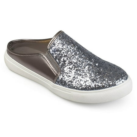 Journee Collection Flori Women's Sneaker Mules Pewter