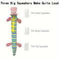 thumbnail image 2 of 1pc Crocodile Design Pet Grinding Teeth Squeaky Plush Toy, Durable Chew Toy For Dog Interactive Supply, 2 of 5