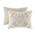 thumbnail image 5 of Gracie Mills Fitzpatrick 3 piece Tufted Cotton Chenille Damask Duvet Cover Set - GRACE-12272, 5 of 5