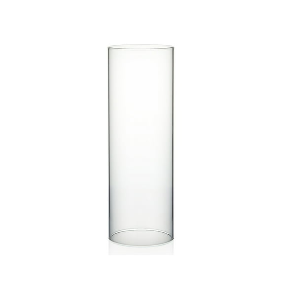 WGV Clear Hurricane Candle Shade Chimney Tube - 4" Wide x 12" Height, Good quality, Heavy Weighted Base - 1 Pc
