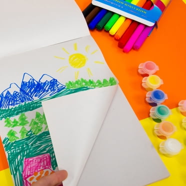 BAZIC Doodle Drawing Pad 4-Pack - 50 Sheets Each, 9x12 Art Paper For Coloring & Painting