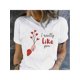 thumbnail image 1 of Camiseta de cuello redondo con estampado de corazones de San Valentín, informal, de manga corta, para mujer y pareja, ideal para primavera y verano, para adultos, hombres, mujeres, adolescentes, jóve, 1 of 5