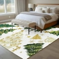 thumbnail image 4 of 5x7 Area Rugs for Living Room, Christmas Tree Non Slip Area Rugs for Kitchen Bedroom Entryway, White Green Xmas Tree Winter Washable Carpet Runner Rug Floor Mats for Bedroom Home Decor, 4 of 9