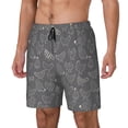 thumbnail image 2 of Balery Funny Chicken Mens Swim Trunks Swim Shorts for Men Quick Dry Inseam Beach Shorts with Compression Liner Pocket-X-Large, 2 of 9