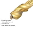 thumbnail image 3 of Uxcell M12 x 1 High Speed Steel Machine 3 Spiral Flutes Thread Tap Titanium Plated, 3 of 6
