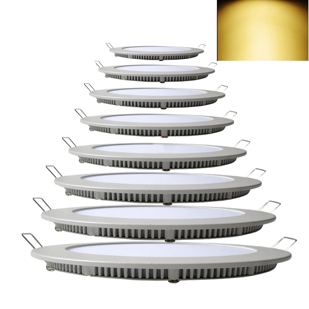 24W 18W 15W 12W 9W 6W LED Recessed Ceiling Panel Down Light Bulb Lamp Fixtures 