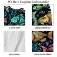 thumbnail image 4 of luoweisi Men's Beach Shorts Quick Dry Swim Trunks with Mesh Lining Fish 2XL, 4 of 5