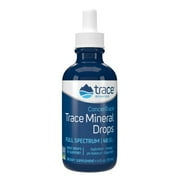 Trace Minerals ConcenTrace Drops, Ionic Liquid Magnesium, Chloride, Potassium, Low Sodium Electrolytes, 4 fl oz Glass Bottle, 48 Day Supply
