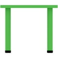 thumbnail image 4 of 2xhome - Kids Table Height Adjustable 18.25 inches to 19.25 inchess - Square Shaped Plastic Activity Table with Metal Legs for Preschool School Learn Play 24” x 24” - Green, 4 of 5