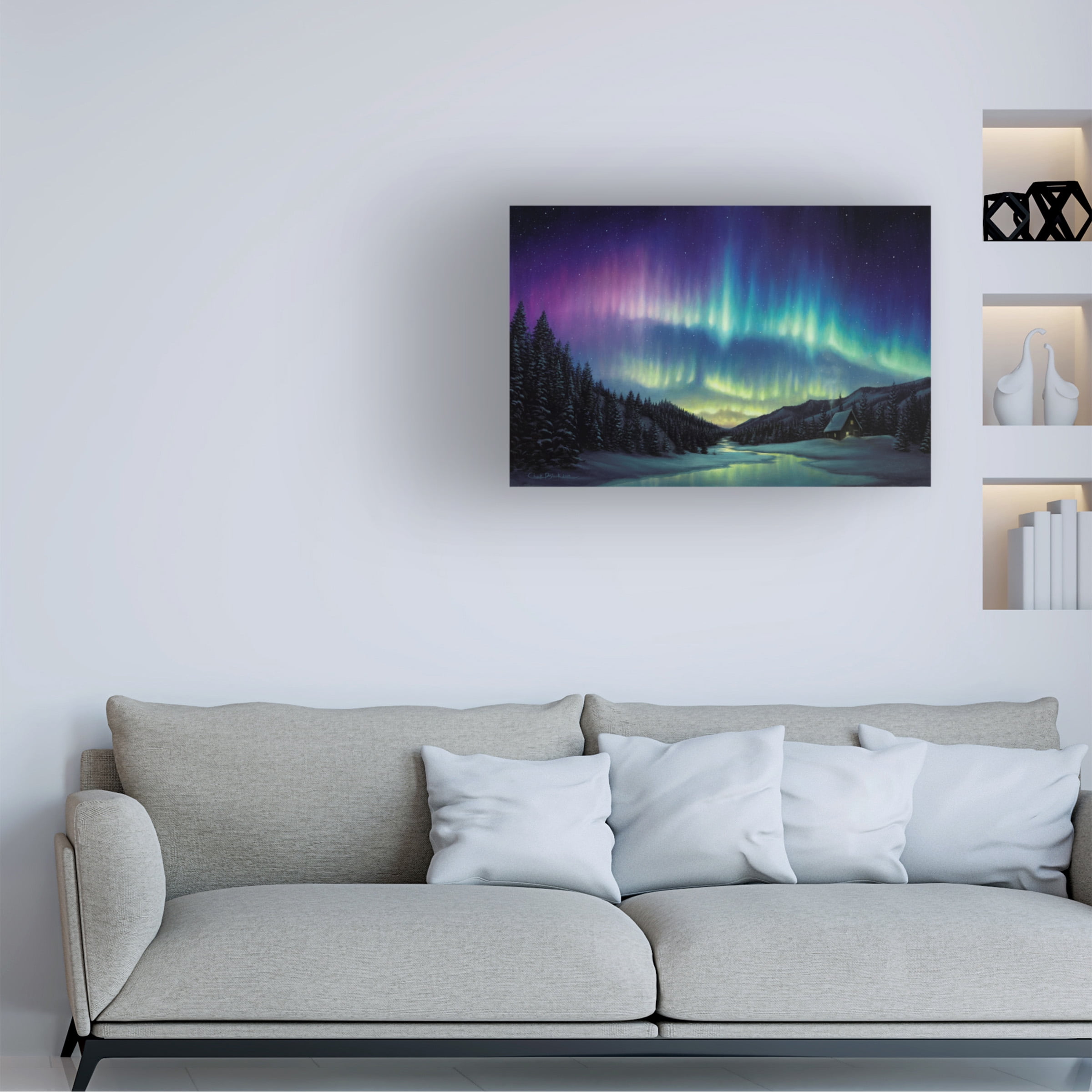 Chuck Black 'Inviting Illumination' Canvas Art