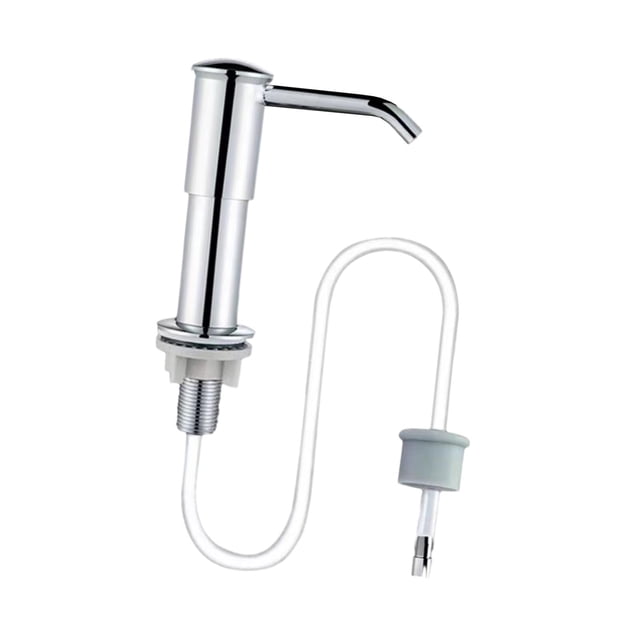 Dispensador de jabón para fregadero integrado, bomba dispensadora de jabón para manos y platos, kits de cabezales de bomba de jabón multifuncionales , argén Macarena Tubo de extensión de la bomba