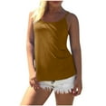 thumbnail image 2 of LSLJS Débardeurs à Bretelles Spaghetti pour Femmes Mode pour Femmes Gilet Uni Col Rond Ample Sans Manches Chandail à Enfiler Hauts Blouse, 2 of 6