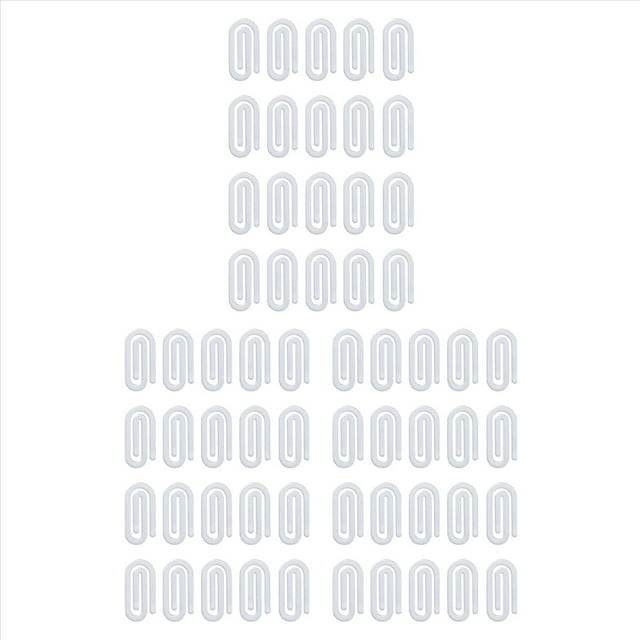 Paquete de 60 Clips de Papel Acrílicos para Sublimación, Tamaño Jumbo de 10 X 5 cm, para Oficina, Hogar, Escuela, Bricolaje.