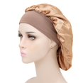 thumbnail image 1 of ANGWU Sombrero De Dormir Elástico Moda Seda Cuidado Del Cabello Baño Noche Señora Satén Capó, 1 of 4