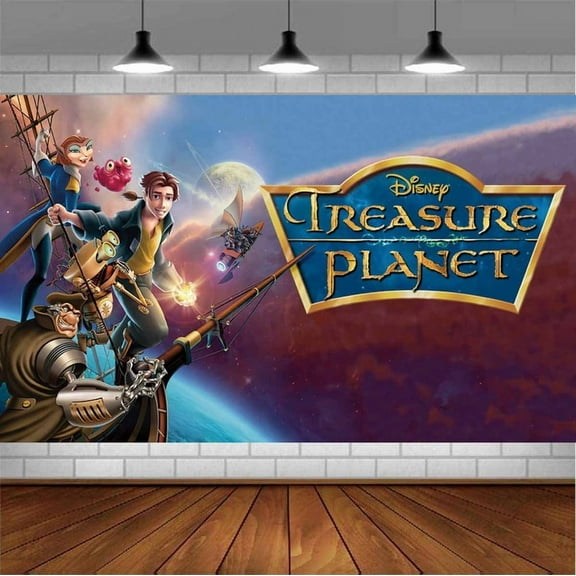 Treasure Planet Backdrop Banner Party Supplies Poster Movie Theme Background for Photography Birthday Decorations