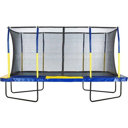 Upper Bounce Rectangle 9 x 15 Foot Trampoline, Blue/Yellow