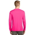 thumbnail image 2 of Sport-Tek Long Sleeve Tee (ST350LS) Neon Pink, 2XL, 2 of 2