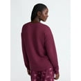 thumbnail image 4 of Joyspun Women's Fleece Drop Shoulder Sleep Top with Long Sleeves, Sizes XS-3X, 4 of 6