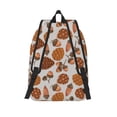 thumbnail image 2 of Lsque Pinecone Autumn Pattern Pattern Canvas Daypack, Durable Backpack, High-quality Versatile Backpack,Vintage Compact Backpack-Medium, 2 of 6