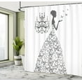 thumbnail image 4 of Ambesonne Vintage Shower Curtain, Love Country Romance Print, 69"Wx84"L, Pale Grey, 4 of 4