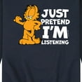 thumbnail image 3 of Garfield - Pretend I'm Listening - Men's Crew Neck Fleece Pullover, 3 of 5