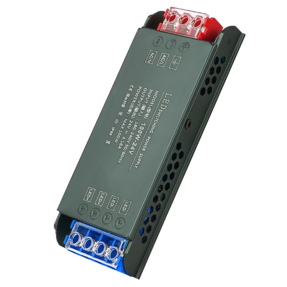 24V LED Driver 100W LED Transformer 220V to 24V Power Transformer AC 220V to DC 24 Volt 416A Compact Ultra-Thin Constant Voltage Low Voltage Transformers for Strip Lights Garden Light