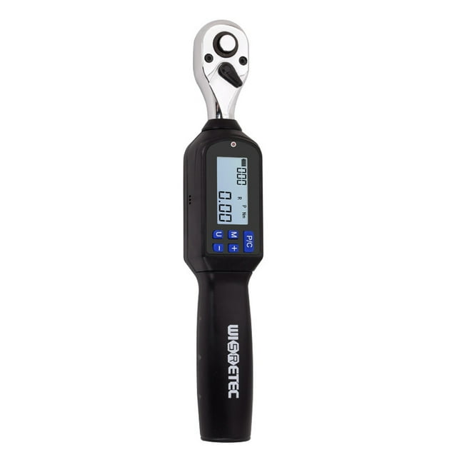 Graflsoa Clé à Couple Numérique Compacte 3/8 Pouces avec Écran Rétroéclairé, multi-Alarme (Son/led), 4 Unités de Couple, Modes Temps Réel/crête, Sans Batterie Incluse - ES3-060AN