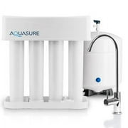 Aquasure Premier Advanced Reverse Osmosis Drinking Water Filtration System with Quick Twist Lock - 75 GPD with Chrome Faucet