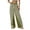 Green, variant on Ludearly High Waisted Striped Pants for Women Casual Linen Pants for Women Pull On Drawstring Boho Wide Leg Jeans Trendy 2025