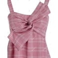 thumbnail image 3 of Tamaño más Giro bowknot camisas a cuadros cuello cuadrado sin mangas Rosegal Camisetas sin mangas de talla grande, 3 of 5