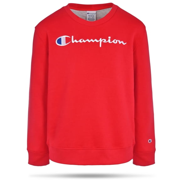 Sudadera Champion para niños, tipo pulóver, de felpa, cuello redondo