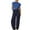 Blue, variant on IROINNID Sweater Sets for Women Short Sleeve Knit Sweater And Breathable Oversized Pants Leisure Lounge Set,Blue