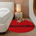 thumbnail image 2 of Red Black Ombre Round Area Rug 6Ft Washable Circle Rugs for Bathroom Office, Modern Abstract Art Non-Slip Carpet Floor Mats Indoor Outdoor Carpet Runner Aesthetic Home Decor, 2 of 8