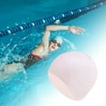 thumbnail image 2 of Gorro de natación sólido de silicona impermeable de 1 Pc rosa claro de Bargains Únicos, 2 of 5