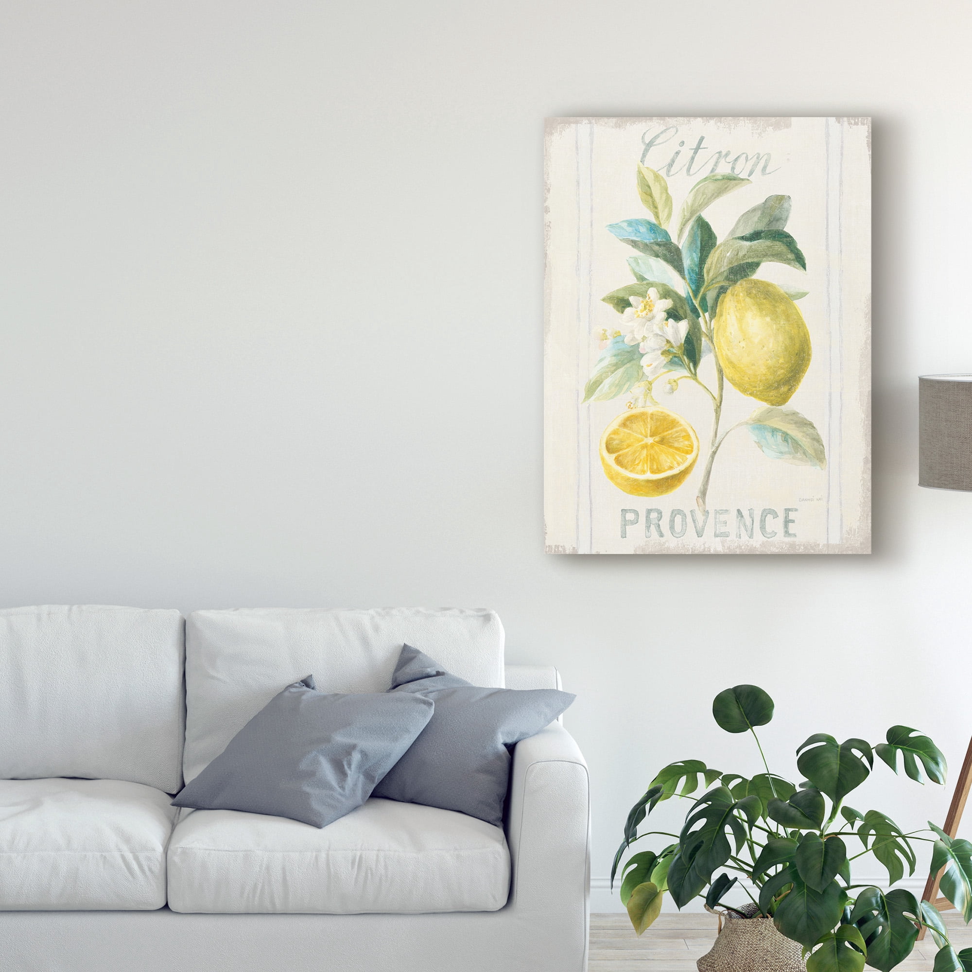 Trademark Fine Art 'Floursack Lemon IV' Canvas Art by Danhui Nai