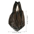 thumbnail image 4 of EeaseMX 100 bolsas de basura gruesas desechables de plástico biodegradables, ideales para el hogar, el baño y la cocina (negras)., 4 of 7