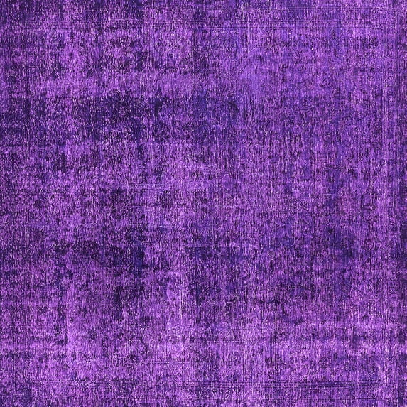 Ahgly Company Indoor Square Oriental Purple Industrial Area Rugs, 5' Square