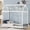 White#1, variant on Full Size Adjustable Bed Base, Full Size Wood Floor Bed with House-shaped Headboard, Natural, Natural Bed Frames,Solid Wood+Mdf Platform Bed Frames, Furniture Bedroom Furniture Beds, Frames & Bases