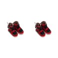 thumbnail image 1 of Bewildely Zapatos de muñeca para niños, diseño Simple, juguete de moda, zapato alto, juguete, bota de estilo informal, decoración, regalo de negro rojo 2piezas, 1 of 1